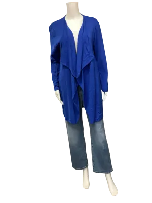 St. John Cardigan Wool Open Blue Size: XL